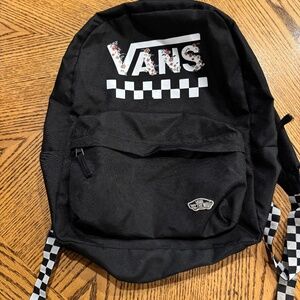 Vans Black and White Checkerboard Backpack